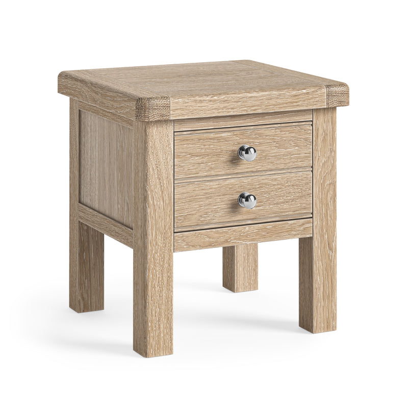 Dunkirk White Wash Lamp Table