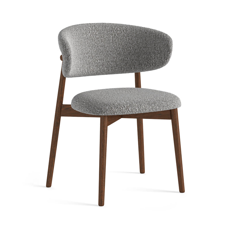 Rigby Dining Chair - Grey Boucle