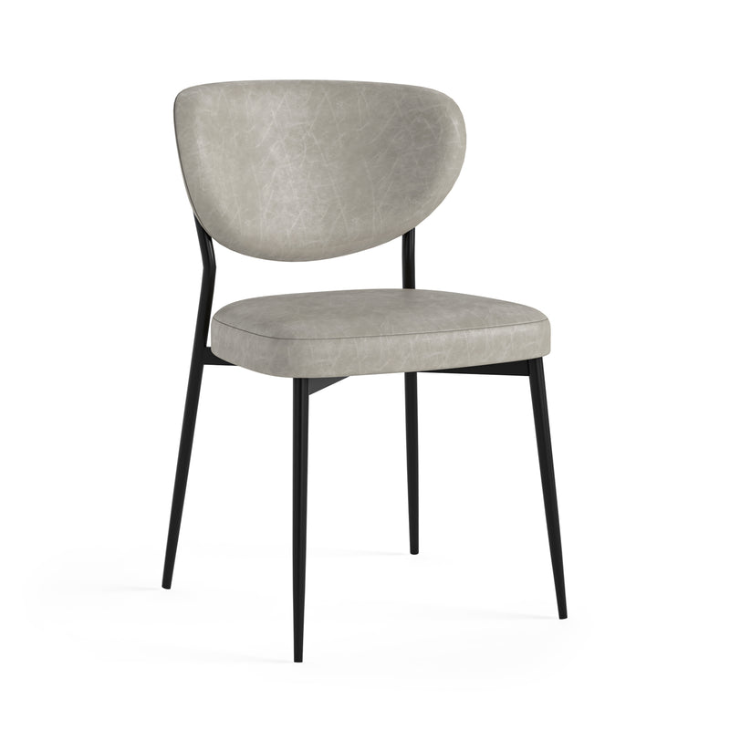 Solar Dining Chair - Grey PU