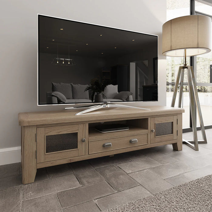 Weathered Oak Extra Large TV Unit