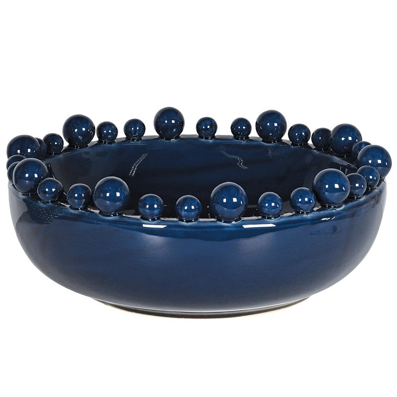 Ceramic Bobble Edged Bowl Round