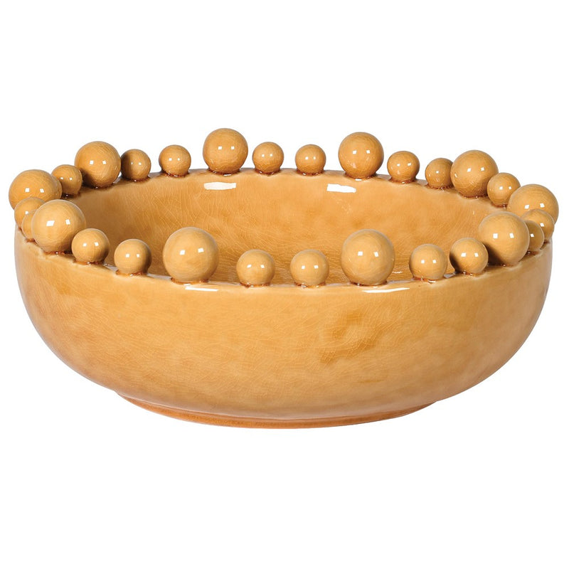Ceramic Bobble Edged Bowl Round