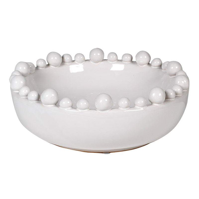 Ceramic Bobble Edged Bowl Round