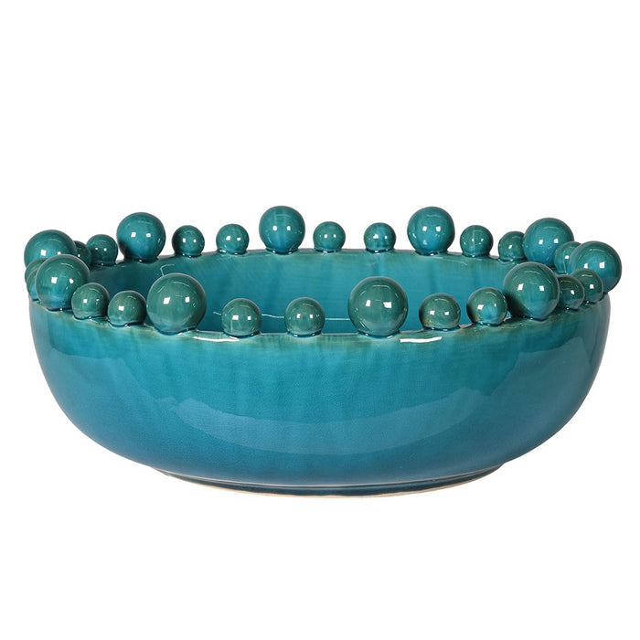 Ceramic Bobble Edged Bowl Round