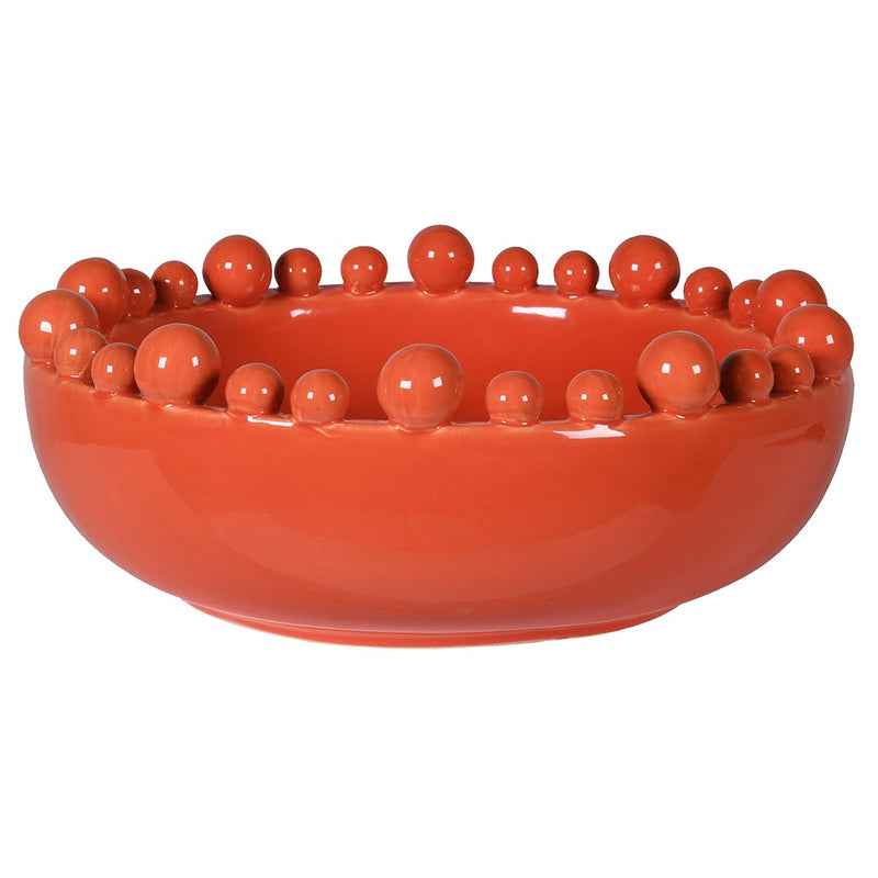 Ceramic Bobble Edged Bowl Round