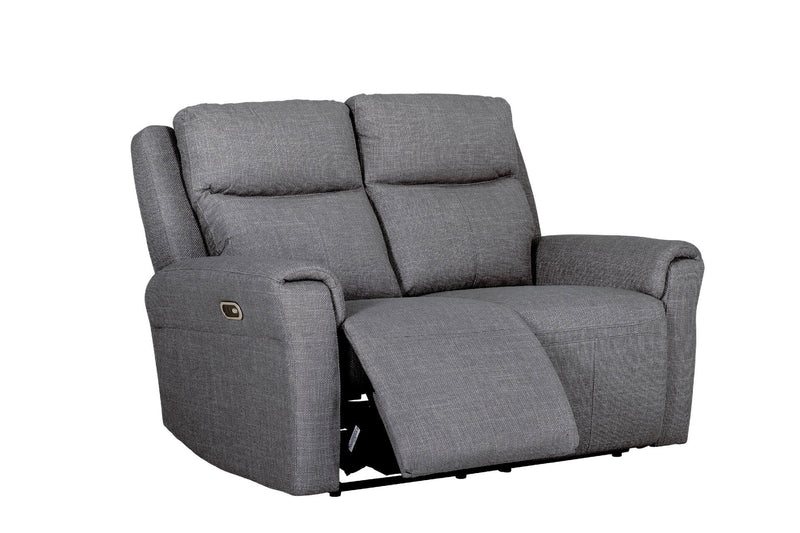 Alessia 2 Seater Electric Reclining Sofa - Charcoal Fabric