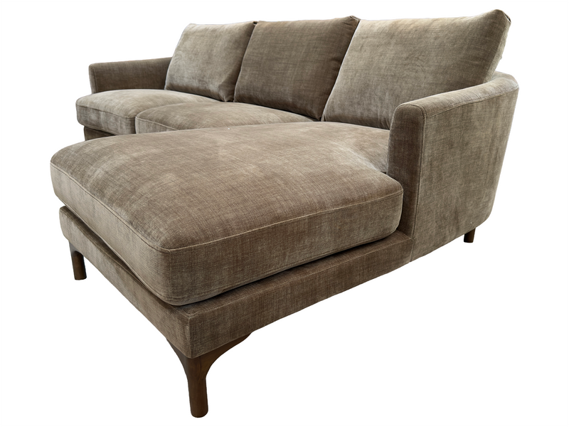 Lawrence Chaise Sofa - Brown