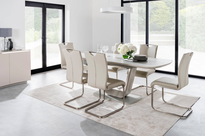 Levanto 1.6m Extending Dining Table - Latte