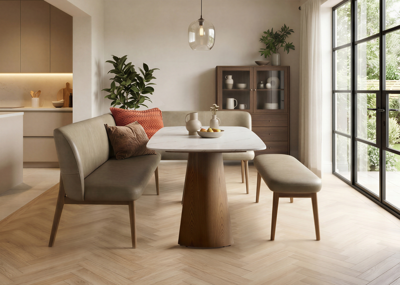 Frank Corner Bench (Taupe)