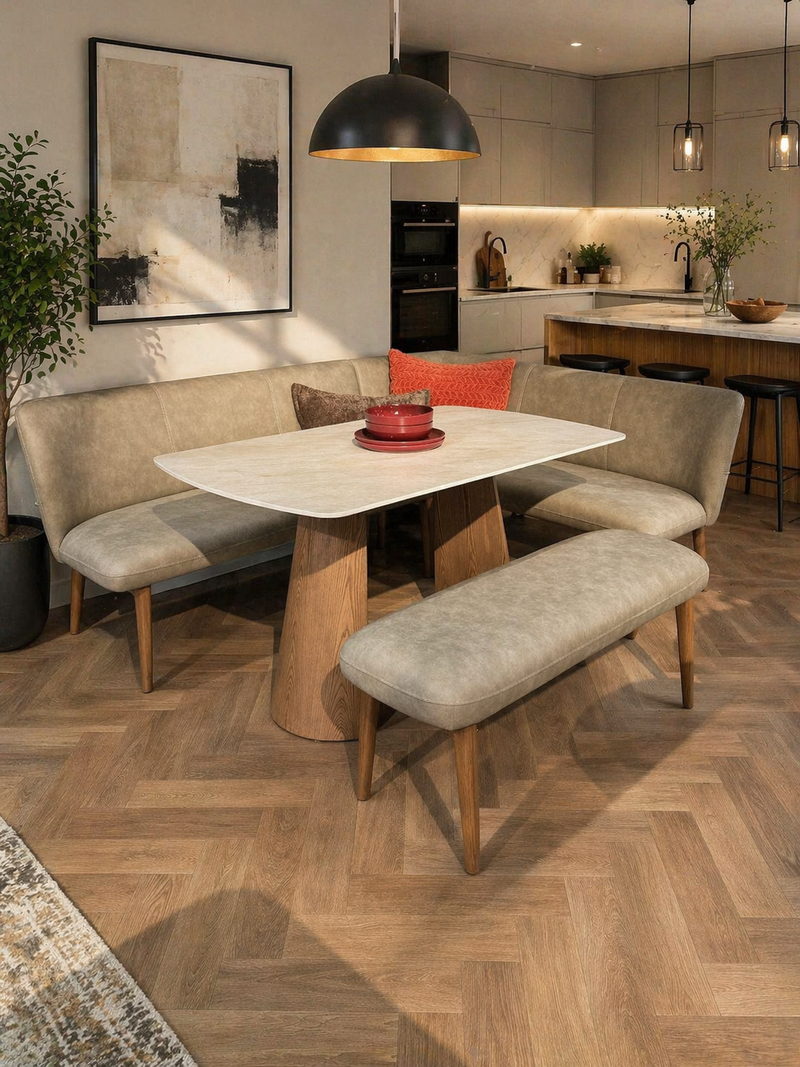 Frank Low Bench (Taupe)
