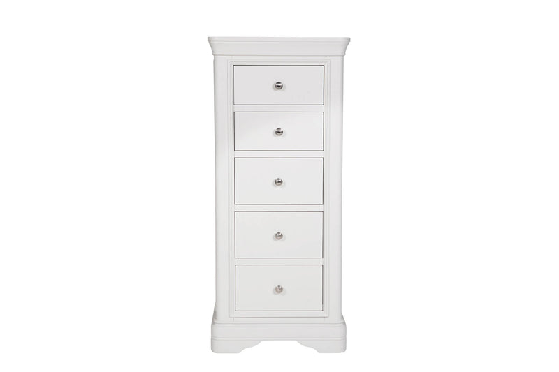 Sable Chest of Drawers 5 Drawer - Bone