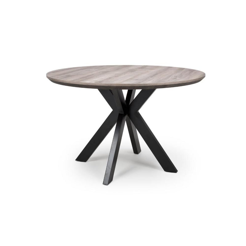 New York Fixed Top Round Dining Table 120cm - Grey