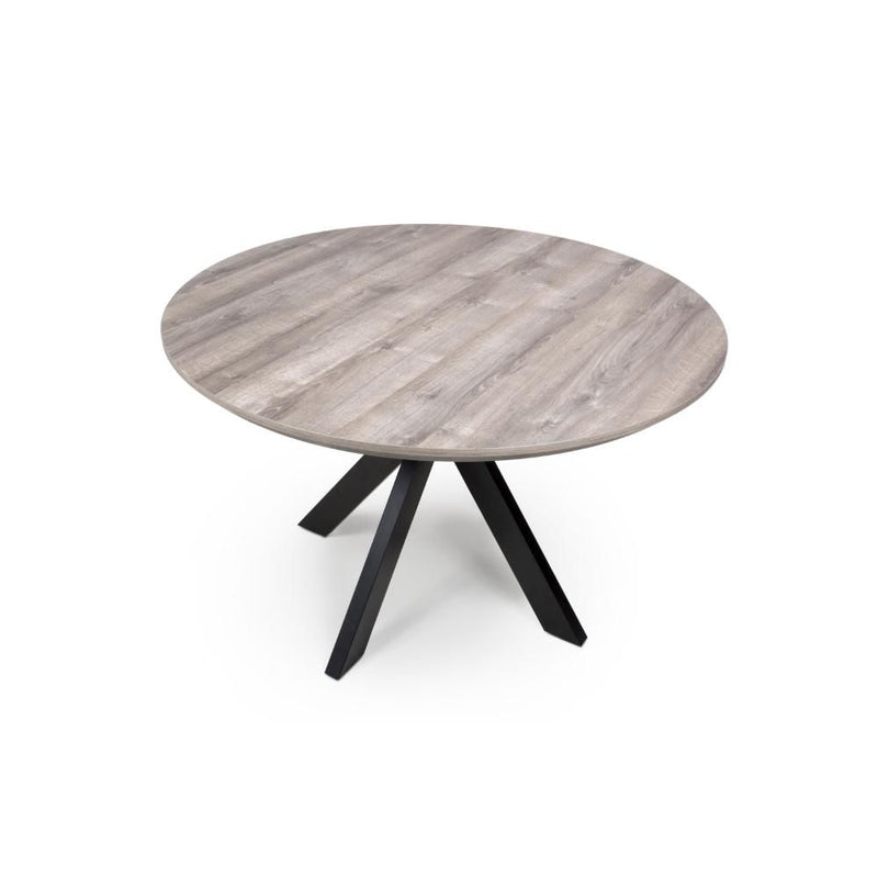 New York Fixed Top Round Dining Table 120cm - Grey