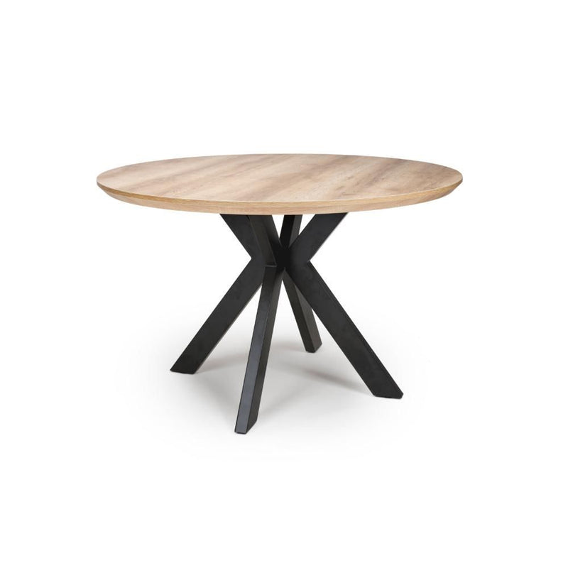 New York Fixed Top Round Dining Table 120cm - Oak