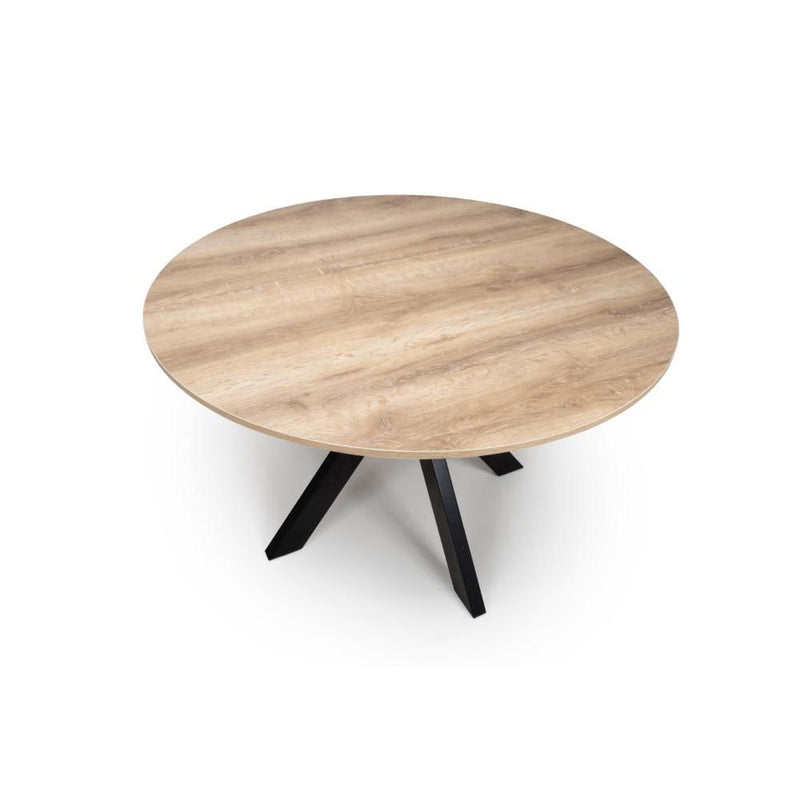 New York Fixed Top Round Dining Table 120cm - Oak