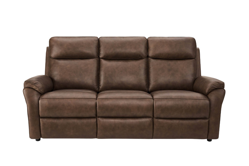 Leo 3 Seater - Brown - Fixed