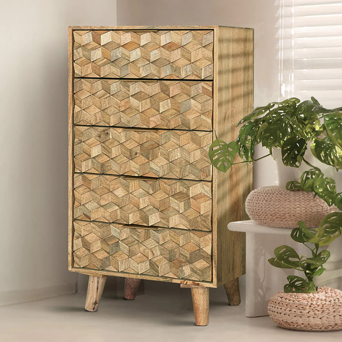 Jasmine Tall 5 Drawer Chest