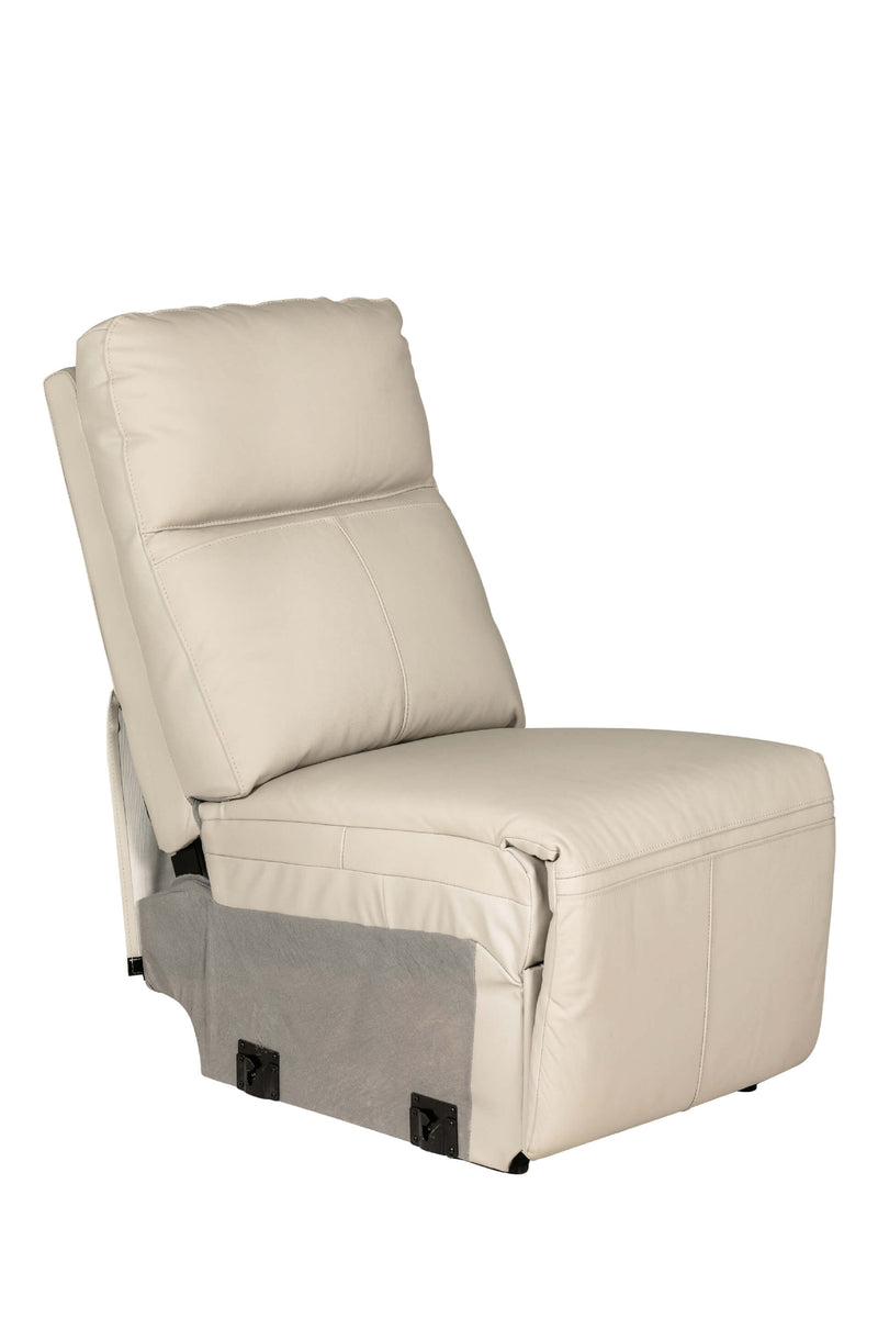 Alessia Armless Unit for Corner Sofa - Stone Leather