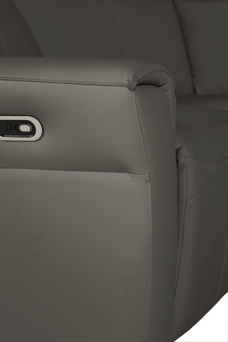 Alessia Corner Sofa - Ash Leather