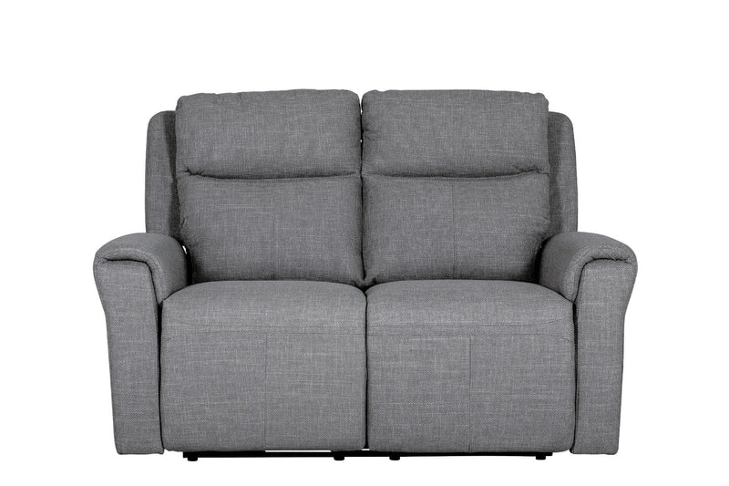 Alessia 2 Seater Electric Reclining Sofa - Charcoal Fabric