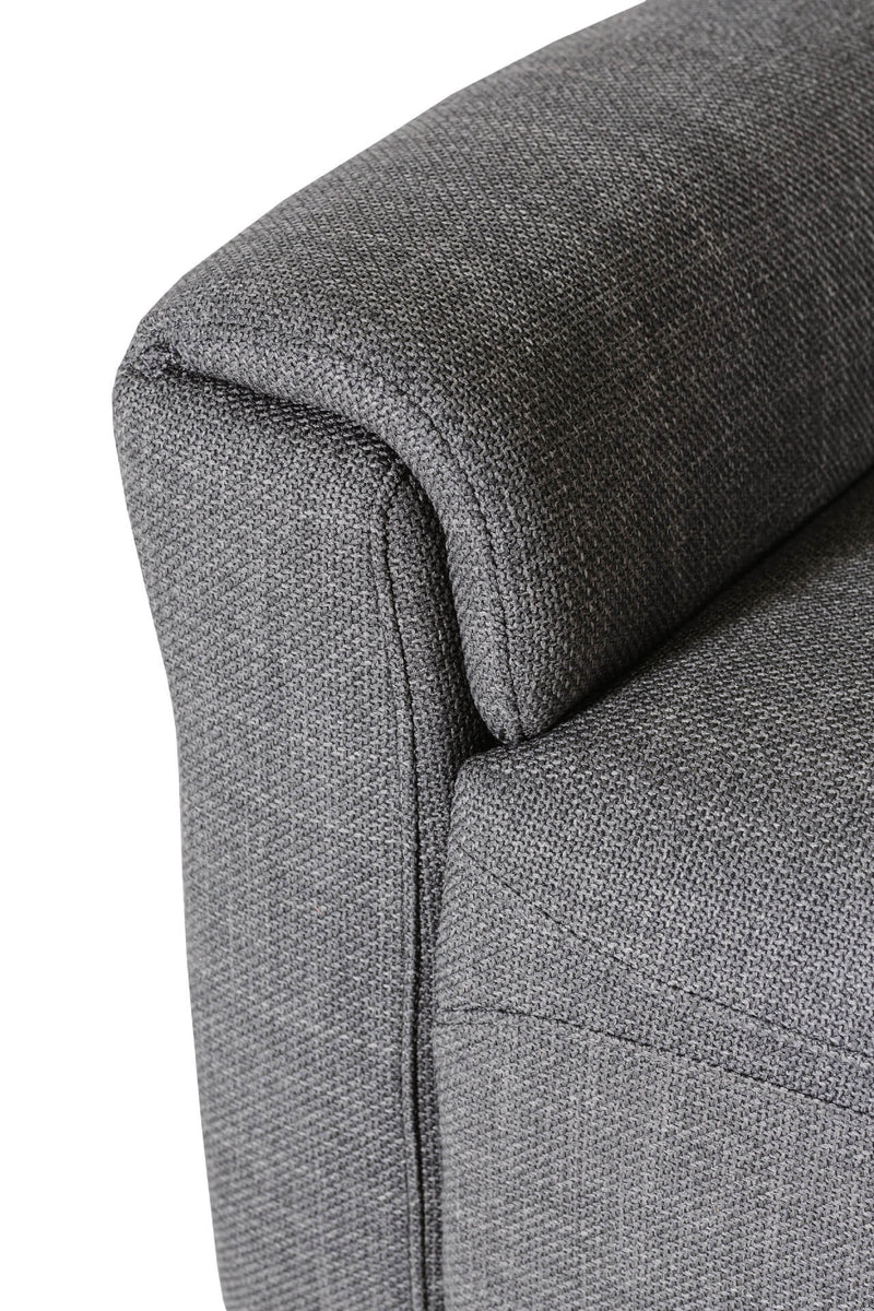 Alessia 3 Seater Sofa - Charcoal Fabric