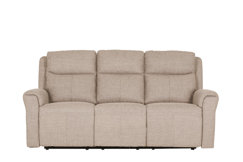 Alessia 3 Seater Sofa - Mushroom Fabric