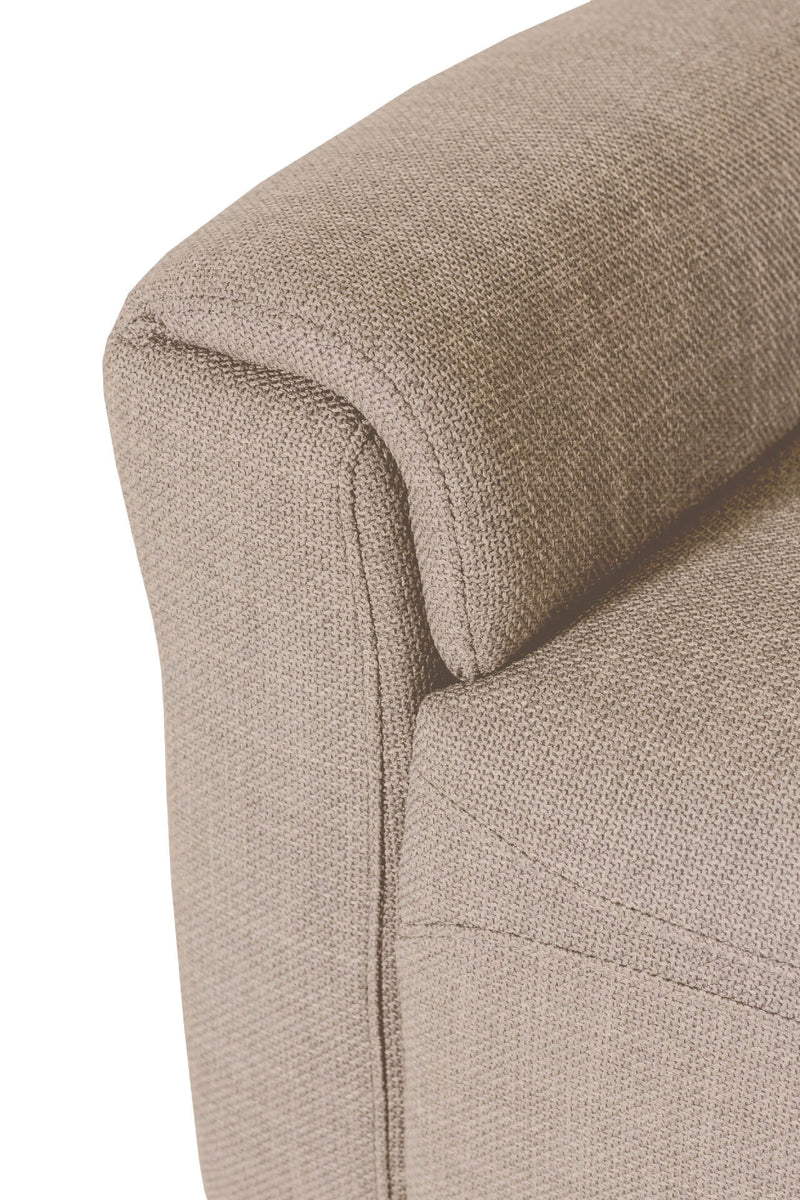 Alessia 3 Seater Sofa - Mushroom Fabric