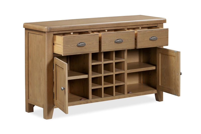Weathered Oak Wide Sideboard