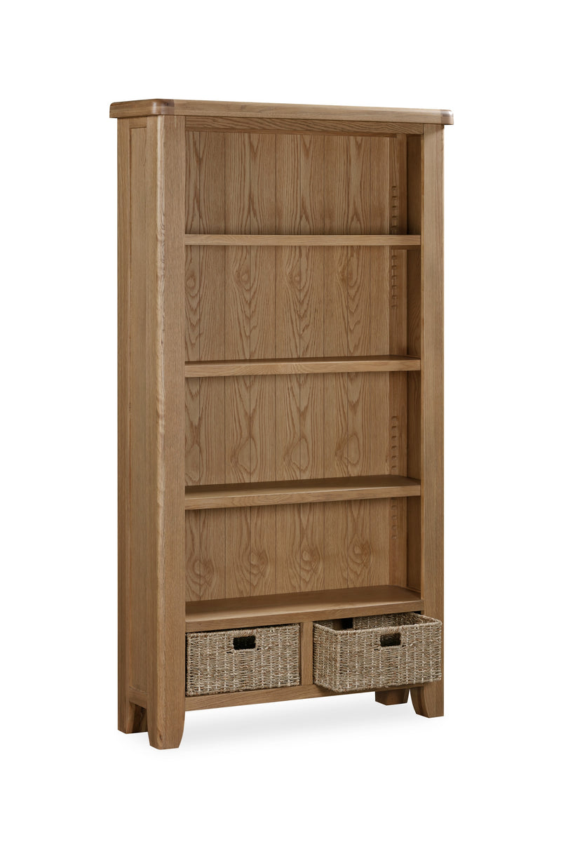 Weathered Oak Large Bookcase