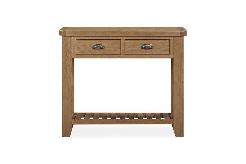 Weathered Oak Console Table