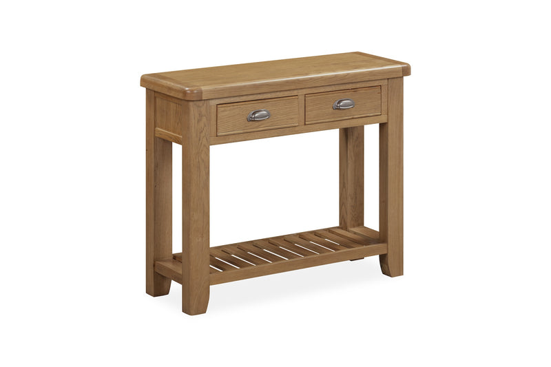 Weathered Oak Console Table