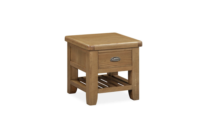 Weathered Oak Lamp Table