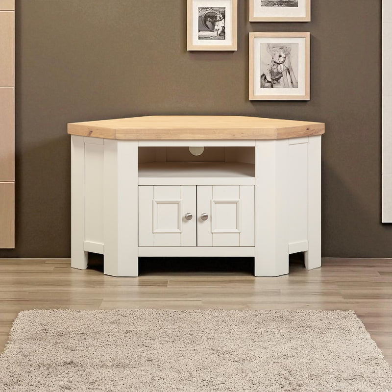 Calais Painted Corner TV Unit