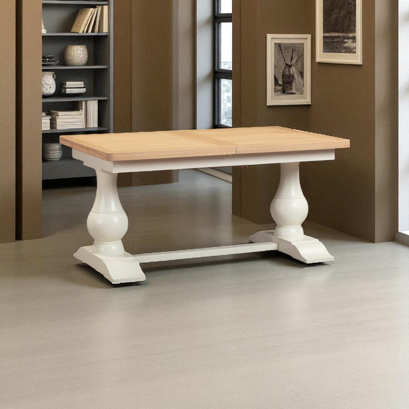 Calais Painted 1.6m Extending Dining Table