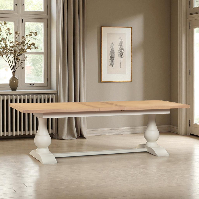 Calais Painted 2.2m Extending Dining Table