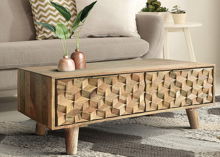 Jasmine Coffee Table with Drawers