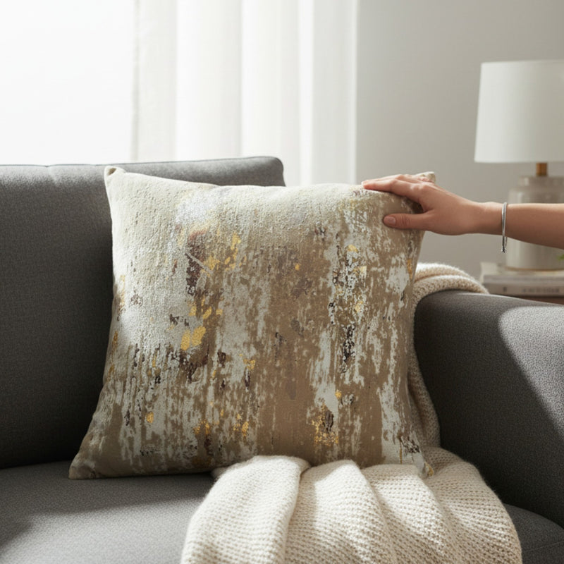 Large Torcello Gold Cushion