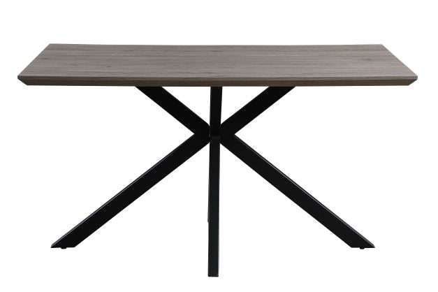 New York Fixed Top Dining Table 140cm - Grey