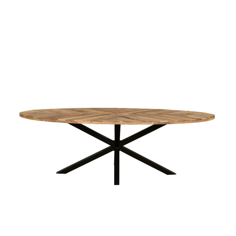 Sunburst 1.8m Oval Dining Table