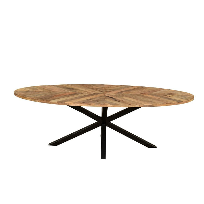 Sunburst 1.8m Oval Dining Table