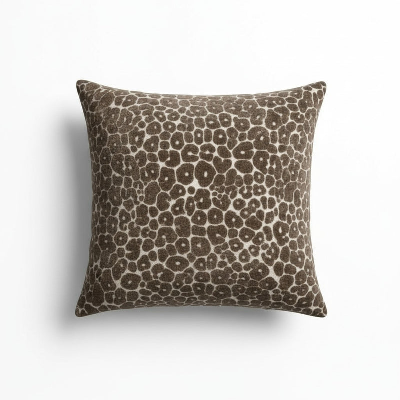 Large Paul Moneypenny Brown Leopard Spot On Chocolate Cushion