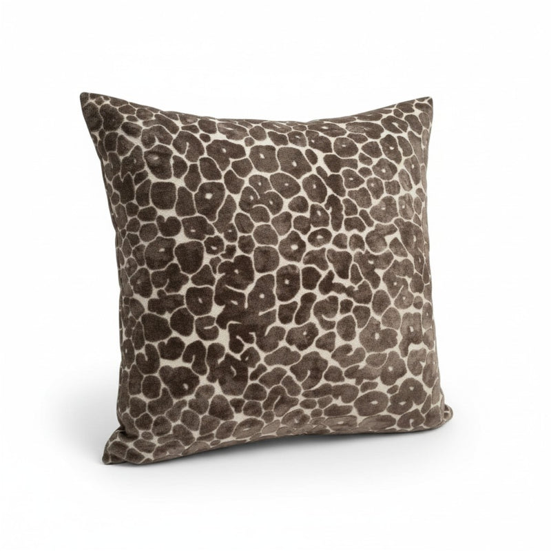 Large Paul Moneypenny Brown Leopard Spot On Chocolate Cushion