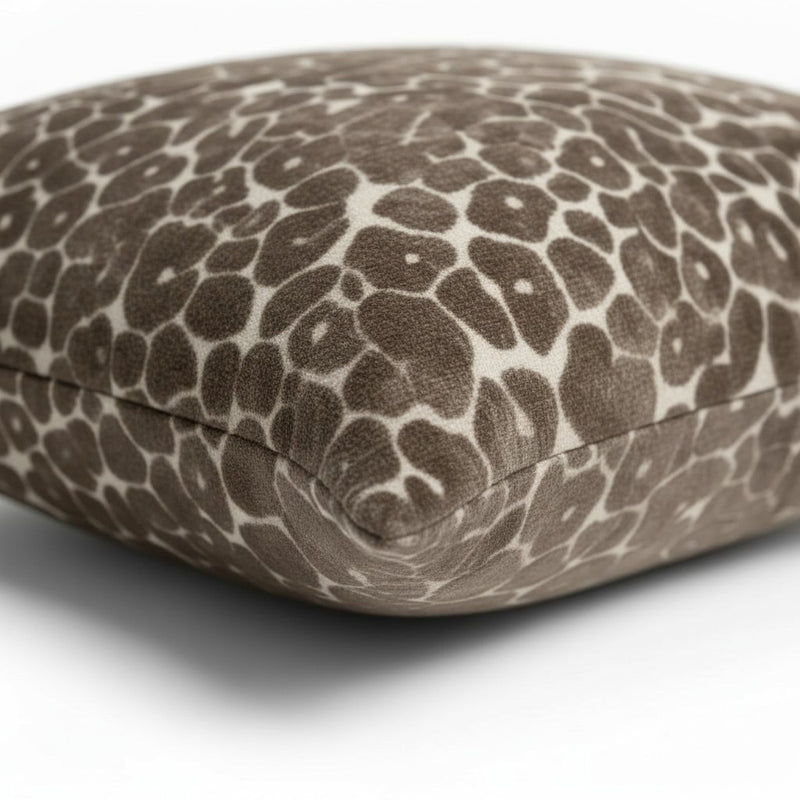 Large Paul Moneypenny Brown Leopard Spot On Chocolate Cushion