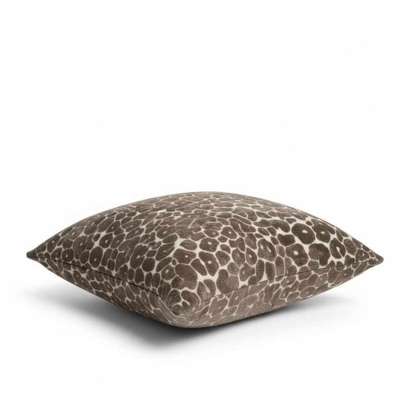 Large Paul Moneypenny Brown Leopard Spot On Chocolate Cushion