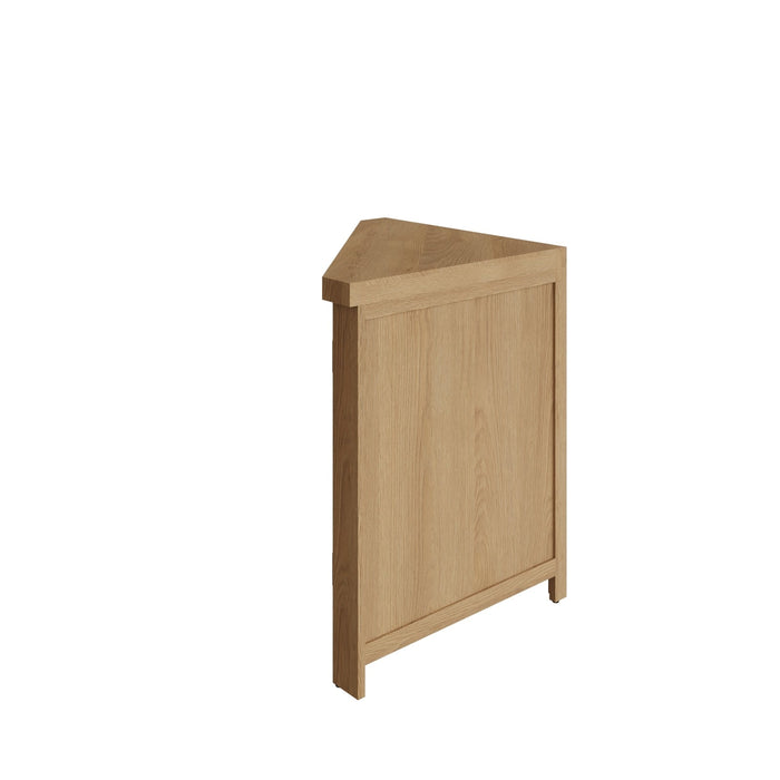 Country Oak Corner Cabinet