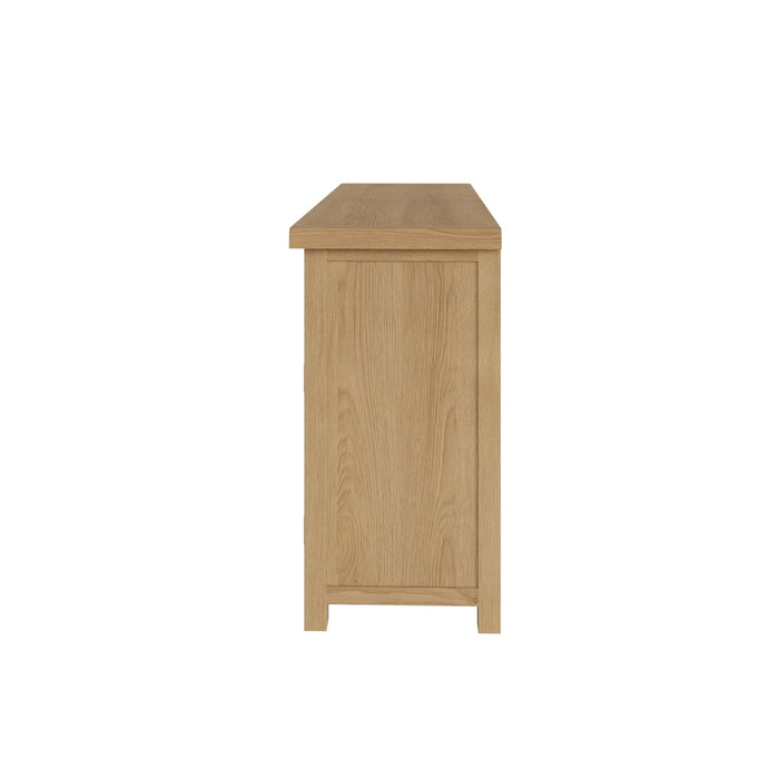 Country Oak Sideboard 2 Door, 6 Drawer