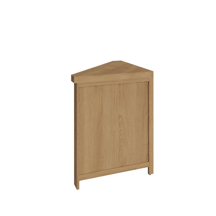 Country Oak Corner Cabinet