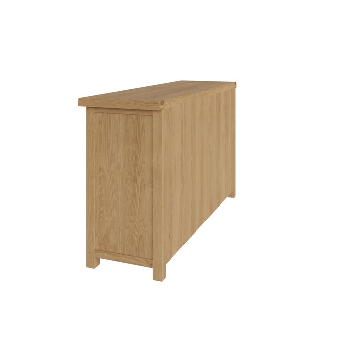 Country Oak Sideboard 2 Door, 6 Drawer