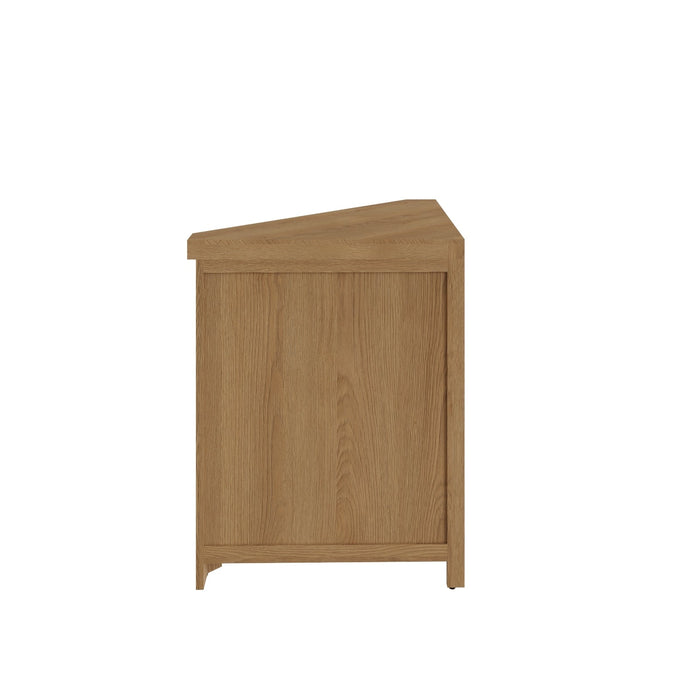 Country Oak Corner Cabinet