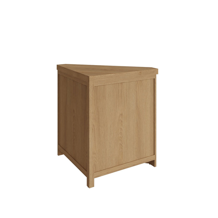 Country Oak Corner Cabinet